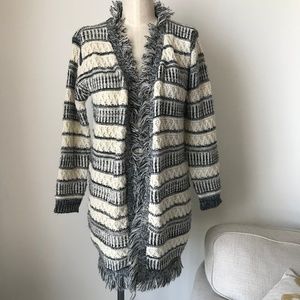 Timing Stripe Knitted Cardigan